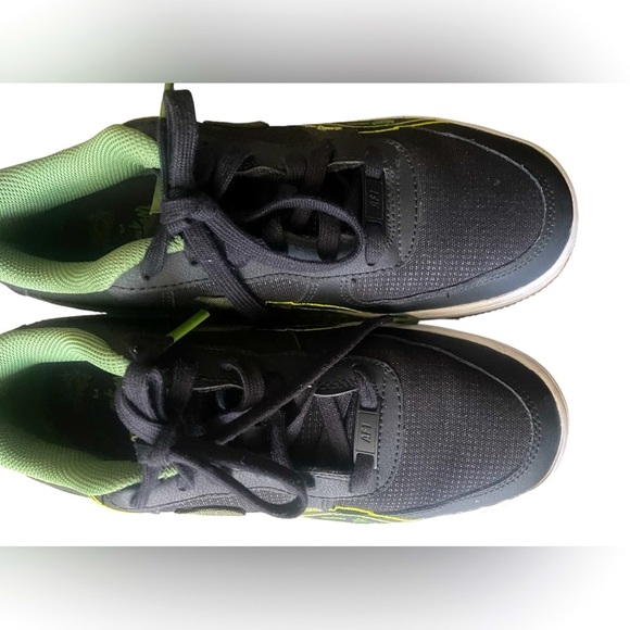 NIKE AIR FORCE 1 GS LOW BLACK / GREEN / MULTICOLOR Youth Size 7Y DV2204 001 - Picture 10 of 10